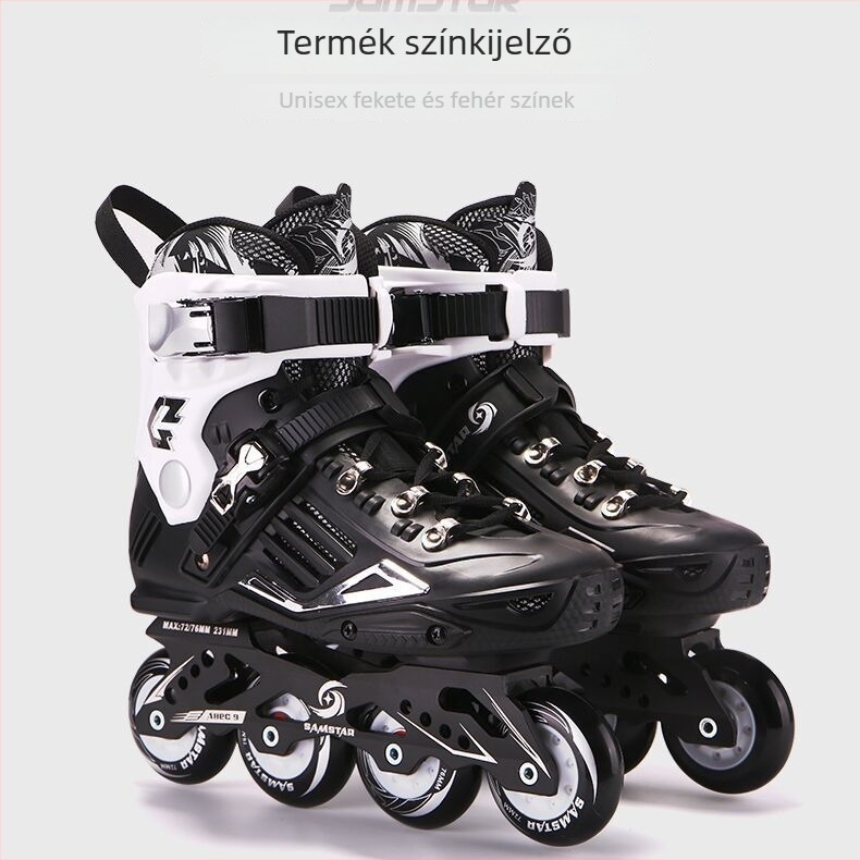 Görkorcsolyák felnőtteknek, uniszex kezdőknek, egysoros kerekekkel
