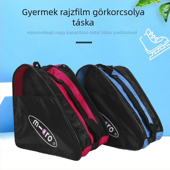 Le Move görkorcsolya táska, háromszög alakú, bővíthető, légáteresztő, külső PU + háló