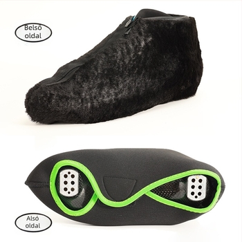 Flízzel bélelt cipzárral ellátott jégkorcsolya cipővédő felnőtteknek | felső rész SBR