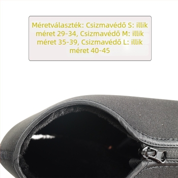 Flízzel bélelt cipzárral ellátott jégkorcsolya cipővédő felnőtteknek | felső rész SBR