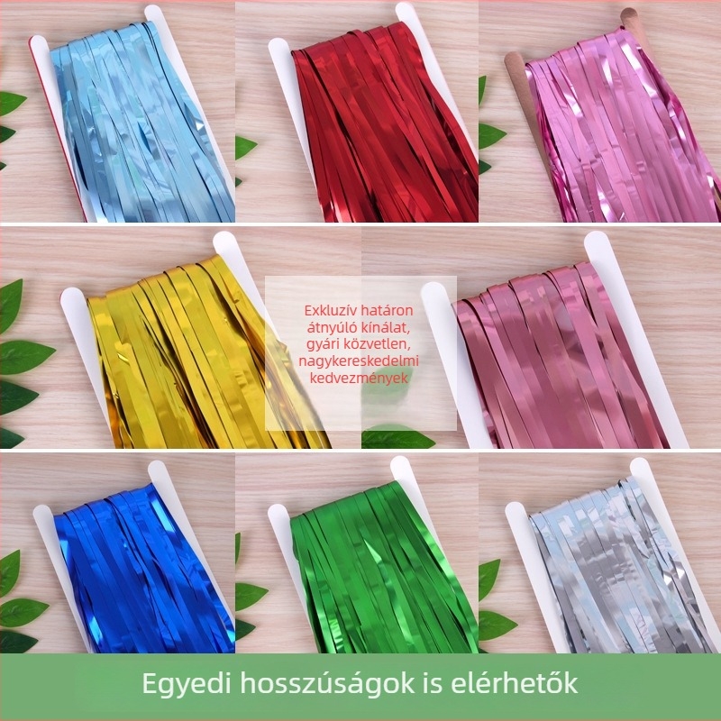 Mat Rain Silk függöny, 1×2 m, esküvői háttér és rendezvény dekoráció