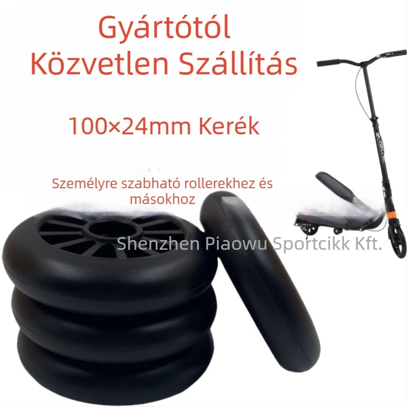 PU kerék görkorcsolyához és bevásárlókocsihoz – egyetlen kerék, PU anyag, általános felhasználás