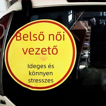 Heni Reflektív figyelmeztető matrica, Cartoon mintával, szívófej telepítés, nőknek