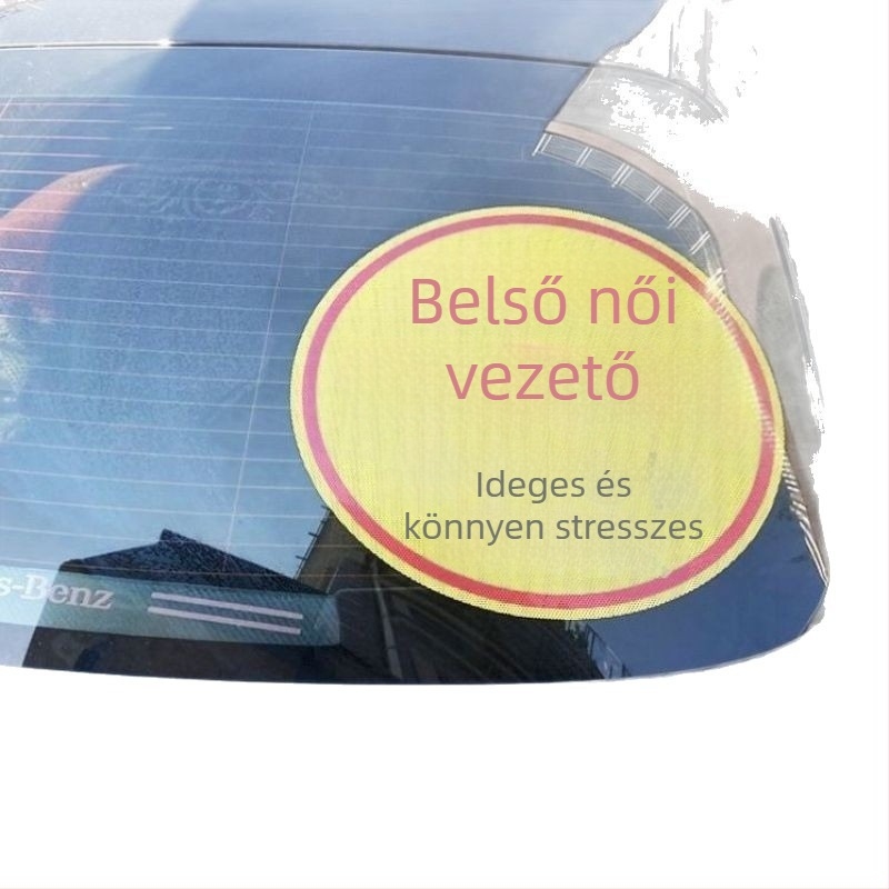 Heni Reflektív figyelmeztető matrica, Cartoon mintával, szívófej telepítés, nőknek