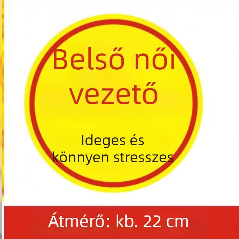 Heni Reflektív figyelmeztető matrica, Cartoon mintával, szívófej telepítés, nőknek