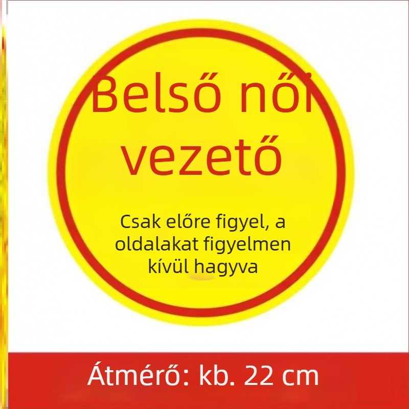 Heni Reflektív figyelmeztető matrica, Cartoon mintával, szívófej telepítés, nőknek