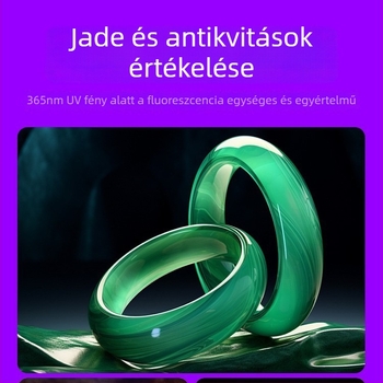UV azonosító zseblámpa — LED, 5W, 2200mAh akkumulátor, hatótáv akár 50 m, multifunkcionális, töltő a csomagban
