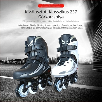 Görkorcsolya BKUBA/cool, uniszex, PVC felső rész, PU kerekek, egy sor kerekek