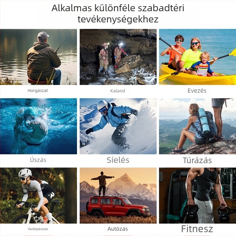 Kültéri vízálló derék táska, PVC anyagból, 2L kapacitás, futáshoz, kempingezéshez és kerékpározáshoz