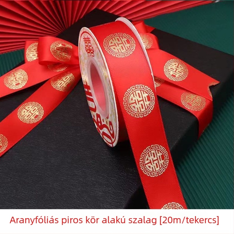Esküvői helyszín dekorációs szalag – szövetből készült szalag, rekvizitek a helyszín rendezéséhez