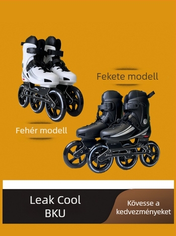 Görkorcsolya felső része PP és talp PP, egy sor kerekek, poliuretán kerekek, márka Leopard cool bku