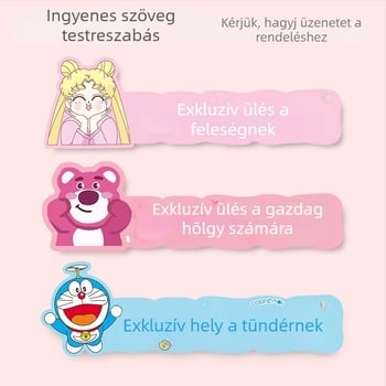 Bosivpwssy akril autóülés matrica – elülső üléshez, rajzfilm mintázat, öntapadós, termékkód Mini 3d special stand