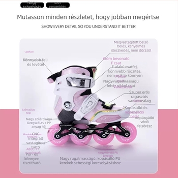 Gyerekeknek karbonszálas inline korcsolyák – professzionális görkorcsolyák