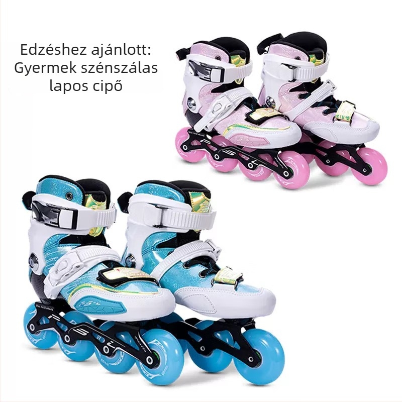 Gyerekeknek karbonszálas inline korcsolyák – professzionális görkorcsolyák