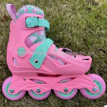 Gyerekeknek szóló állítható inline korcsolyák kezdőknek, edző által ajánlott, uniszex