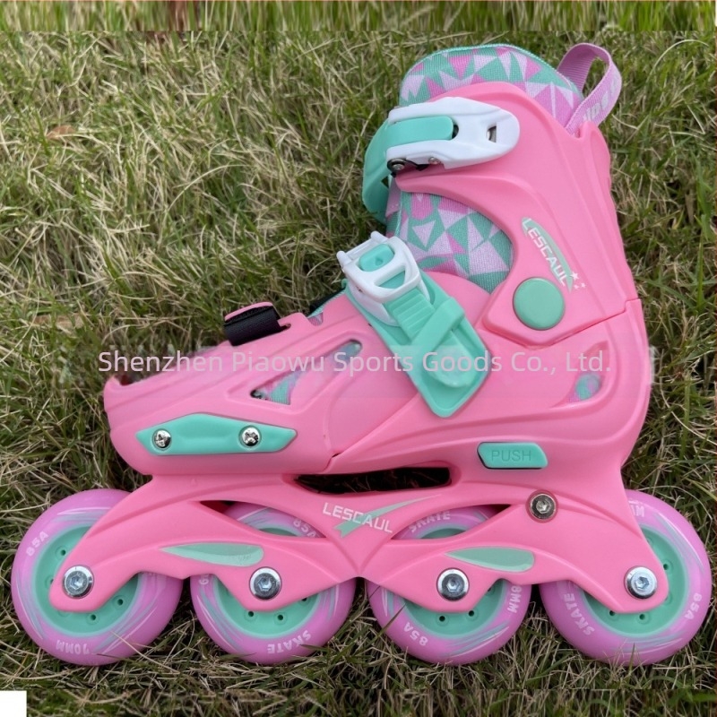 Gyerekeknek szóló állítható inline korcsolyák kezdőknek, edző által ajánlott, uniszex