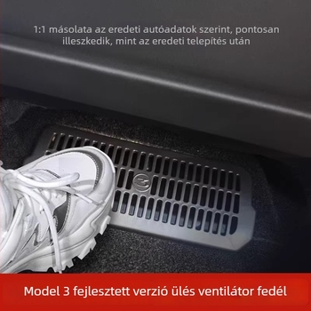Hátsó légáramló burkolat Tesla Model Y / Model 3 (új változat) – ABS, belső kiegészítők, logó nyomtatás nélkül