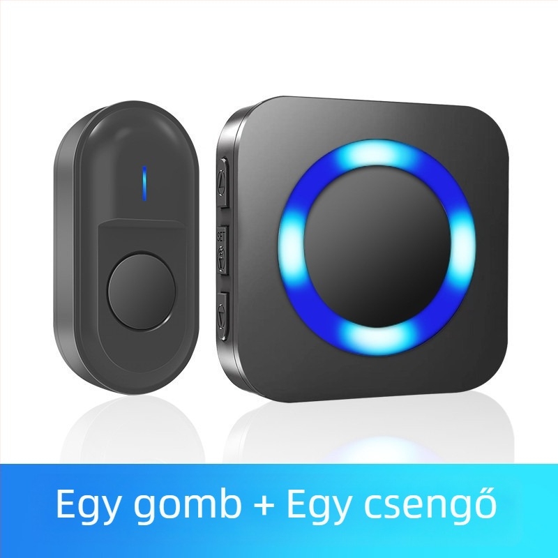Szenzoros ajtócsengő, újratölthető, 55 dallamok, háztartási használatra