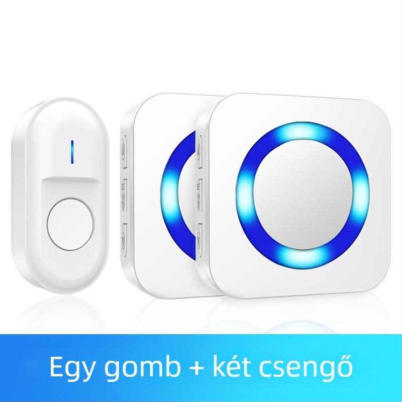 Szenzoros ajtócsengő, újratölthető, 55 dallamok, háztartási használatra