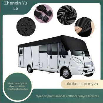 210D Oxford szövetből készült RV takaró – vízálló, porálló, napvédő ponyva lakókocsi és utánfutó számára