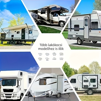 210D Oxford szövetből készült RV takaró – vízálló, porálló, napvédő ponyva lakókocsi és utánfutó számára