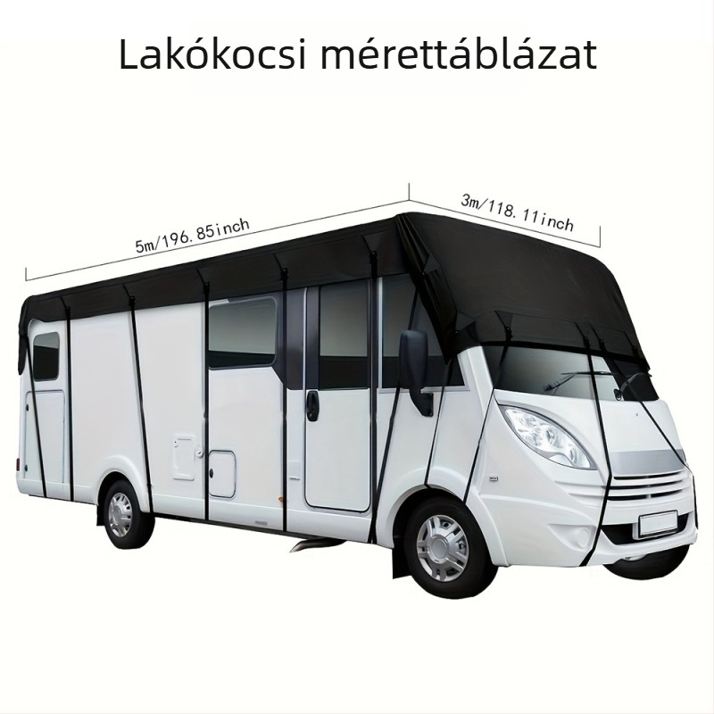 210D Oxford szövetből készült RV takaró – vízálló, porálló, napvédő ponyva lakókocsi és utánfutó számára
