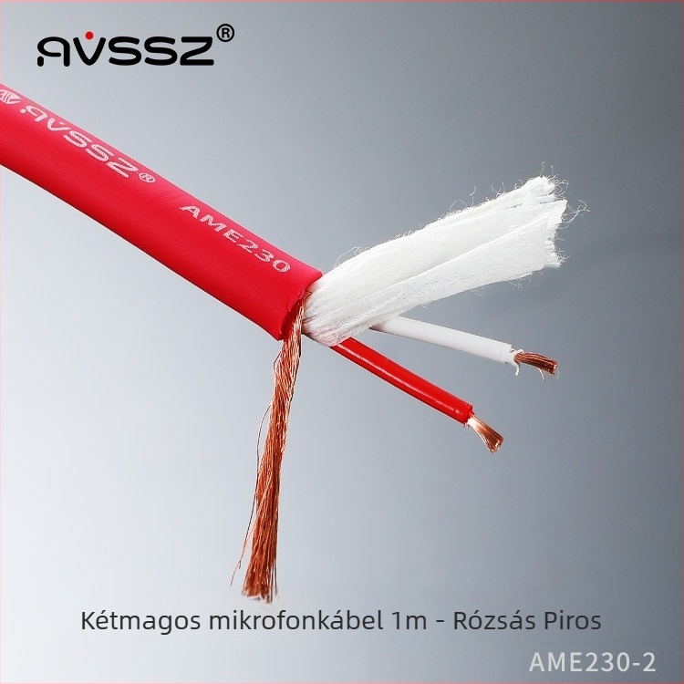 AVSSZ Mikrofonkábel, rugalmas PVC hüvely, RoHS tanúsítvány, audio- és videóalkalmazásokhoz