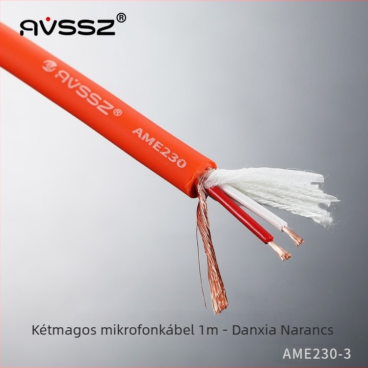 AVSSZ Mikrofonkábel, rugalmas PVC hüvely, RoHS tanúsítvány, audio- és videóalkalmazásokhoz