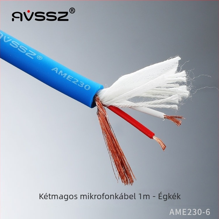AVSSZ Mikrofonkábel, rugalmas PVC hüvely, RoHS tanúsítvány, audio- és videóalkalmazásokhoz