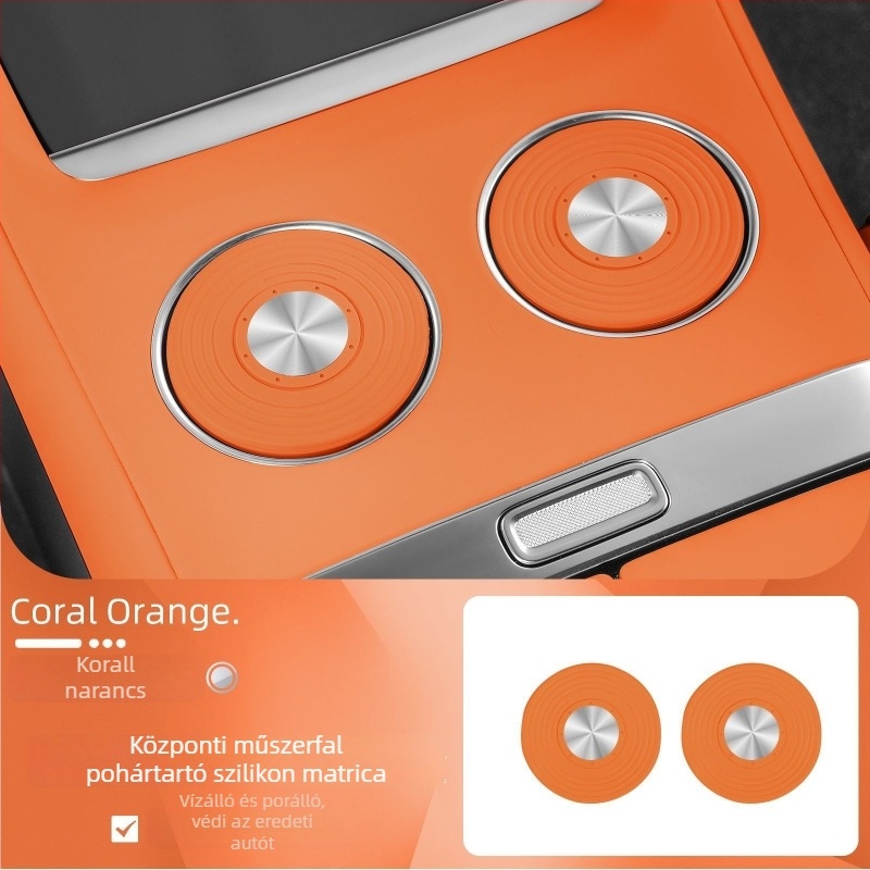 Nothing szilikon belső autópad Xiaomi Yu7 vezeték nélküli töltéshez, csúszásmentes tároló és pohár alátét, modell YU7