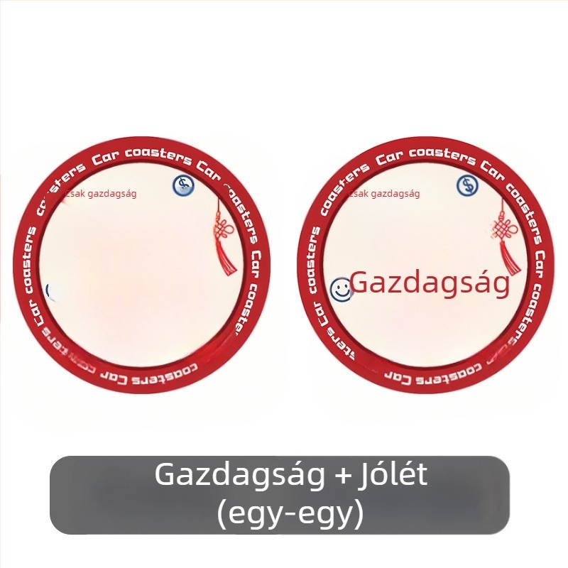 Bőr autós pohár alátétek, testreszabás nélkül, logó nélküli, univerzális kompatibilitás