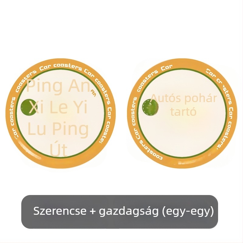 Bőr autós pohár alátétek, testreszabás nélkül, logó nélküli, univerzális kompatibilitás