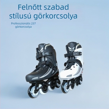 Négykerekű inline görkorcsolya felnőtteknek, uniszex, PU kerekek, felső és talp PP