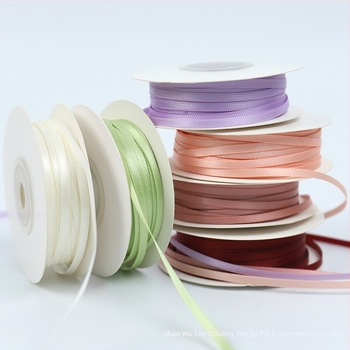 Nylon 3mm-es dupla oldalú, szövött szalag DIY ajándék dekorációhoz