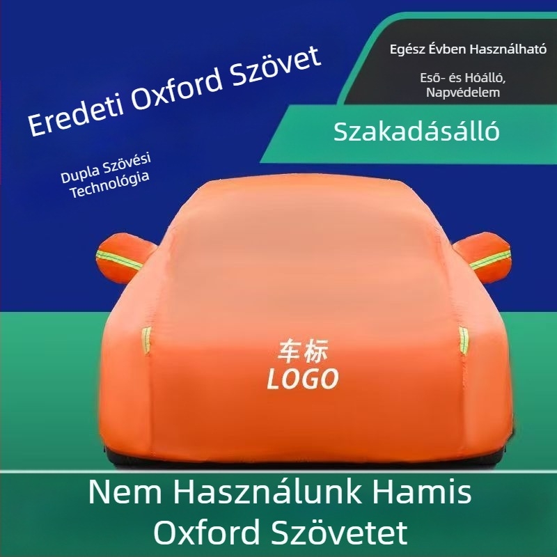 Oxford anyagú autóvédő takaró, vastított a napvédelme és a hőszigetelés érdekében, teljes lefedés, 300D Oxford anyag, sedan és SUV modellekhez