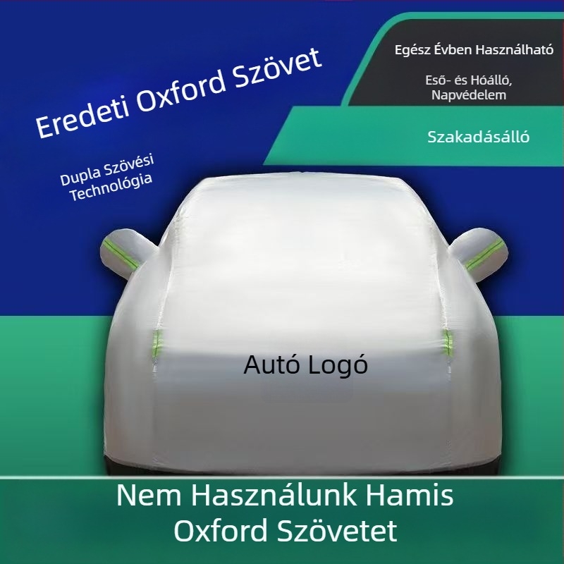 Oxford anyagú autóvédő takaró, vastított a napvédelme és a hőszigetelés érdekében, teljes lefedés, 300D Oxford anyag, sedan és SUV modellekhez