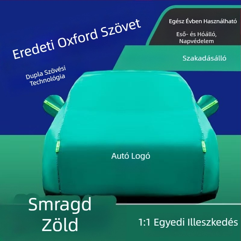 Oxford anyagú autóvédő takaró, vastított a napvédelme és a hőszigetelés érdekében, teljes lefedés, 300D Oxford anyag, sedan és SUV modellekhez