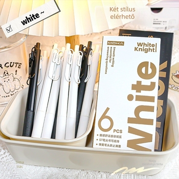 Nyomógombos zselés toll vizsgákhoz, rozsdamentes acél hegye, műanyag test, Magic Music Simple