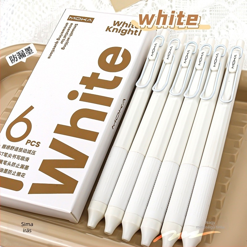 Nyomógombos zselés toll vizsgákhoz, rozsdamentes acél hegye, műanyag test, Magic Music Simple