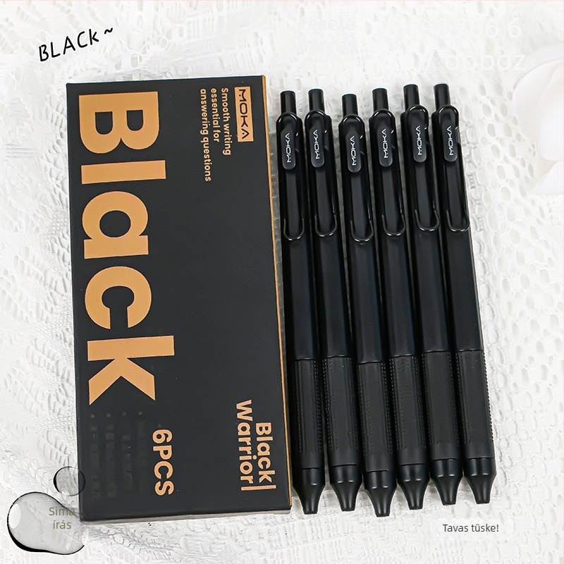 Nyomógombos zselés toll vizsgákhoz, rozsdamentes acél hegye, műanyag test, Magic Music Simple