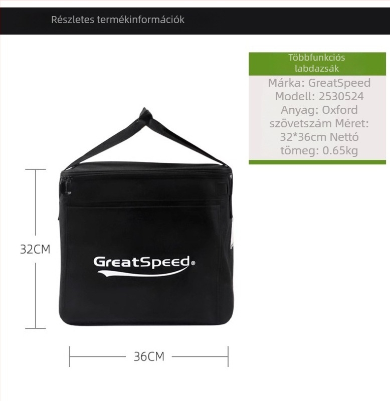 GREATSPEED Teniszlabdát tartó cső táska hőszigeteléssel, nagy kapacitású, hordozható