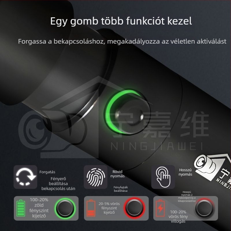 Ning Jiawei Fotótöltő Fény ZY-10, 10W, állítható, függőleges rögzítés, élő adásokhoz és portréfotózáshoz