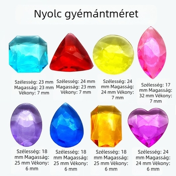 DIY ékszerkiegészítők - Műanyag/gyanta - Gem mintázat - Hz-205 injekciós öntés