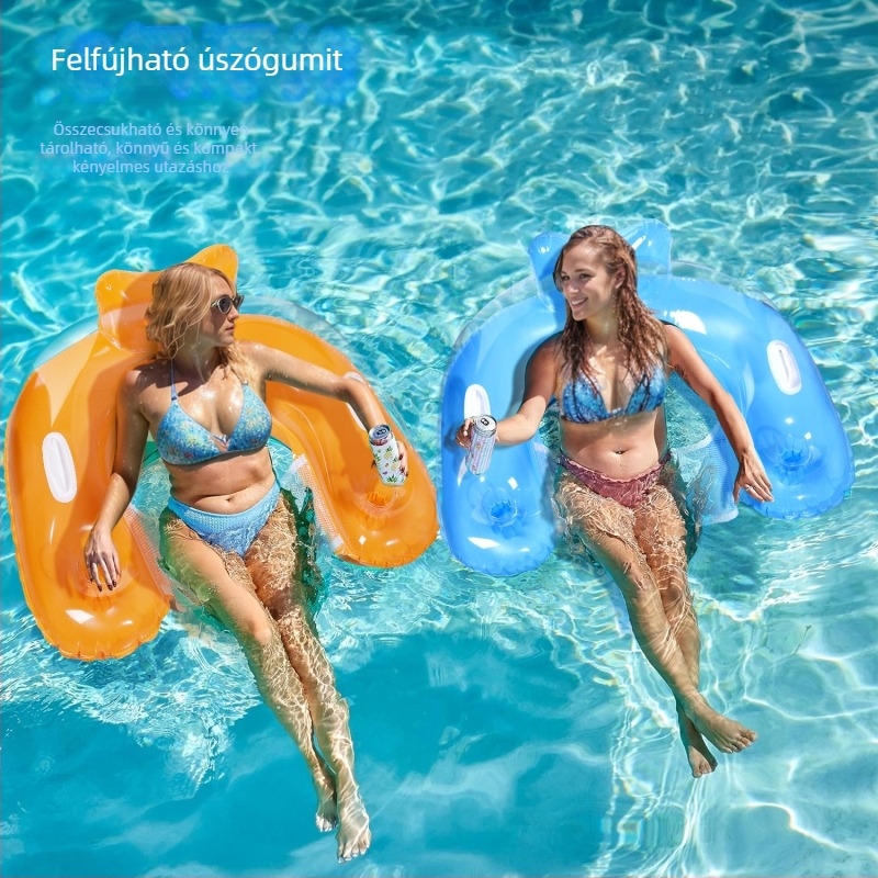 Felfújható úszóágy és szék – Összecsukható vízhez való pihenő felnőtteknek (Brand: Huaiyu; Material: Environmentally friendly PVC; Product category: Water roller, Buoy, Other)