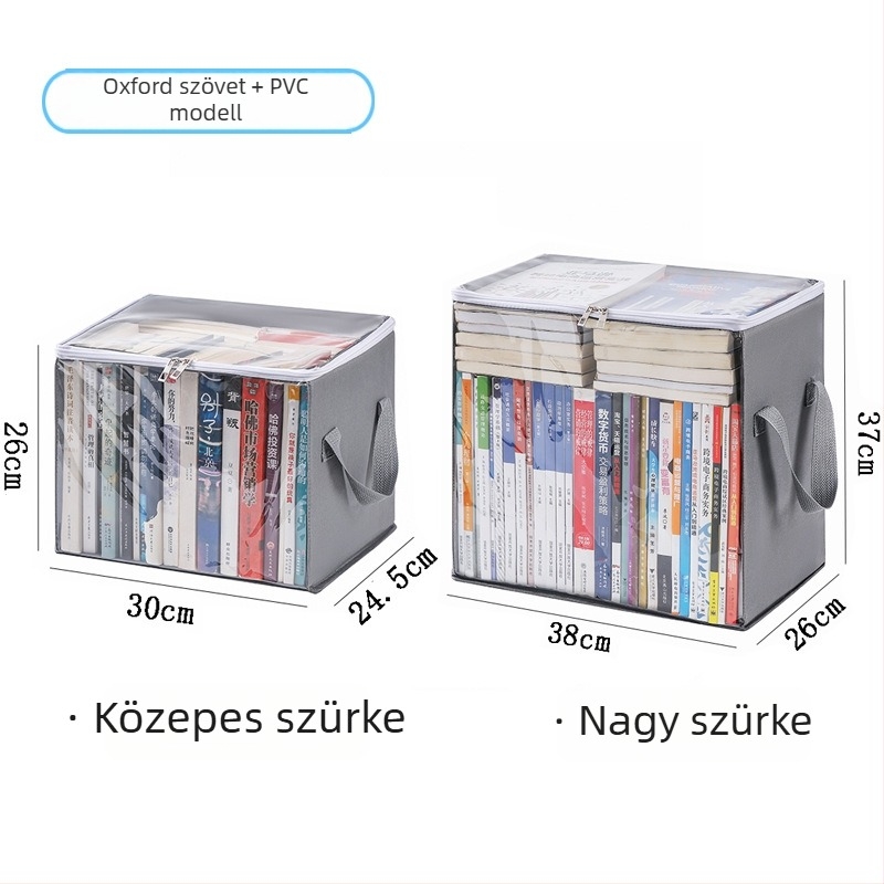 PVC könyv tároló táska, 5–10 L kapacitás, összecsukható, hordozható, vízálló