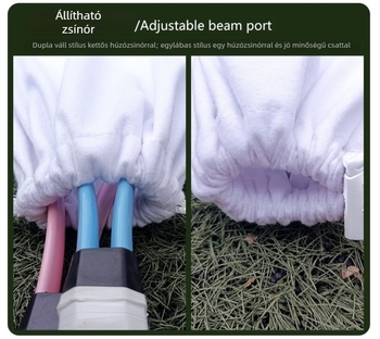 Teniszütő táska húzókötéllel záródó, vállon átvihető, nagy kapacitású, nyomtatott mintázat