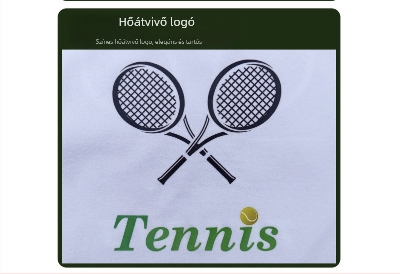 Teniszütő táska húzókötéllel záródó, vállon átvihető, nagy kapacitású, nyomtatott mintázat