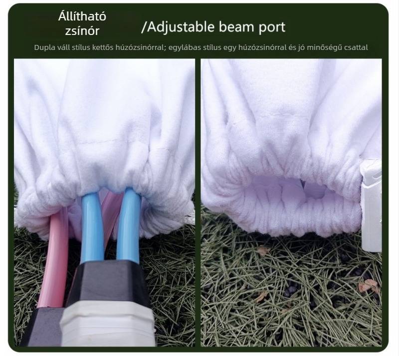 Teniszütő táska húzókötéllel záródó, vállon átvihető, nagy kapacitású, nyomtatott mintázat