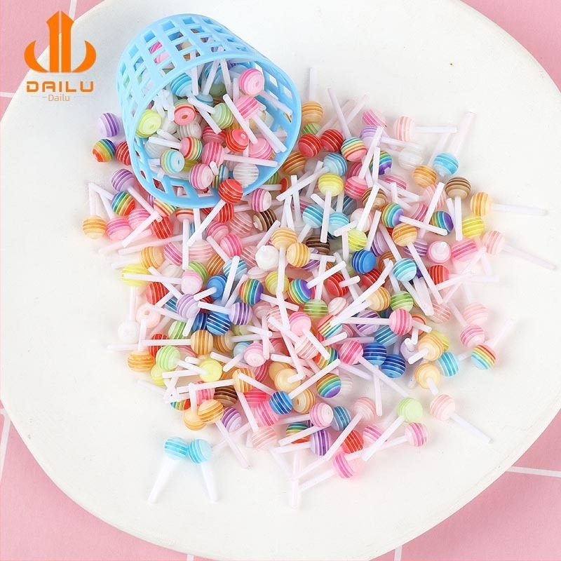 Luolu DIY ékszer-kiegészítők műanyag/gyanta alapú, epoxi bevonat, candy minta, rajzfilmszerű stílus, 2023 őszi kiadás