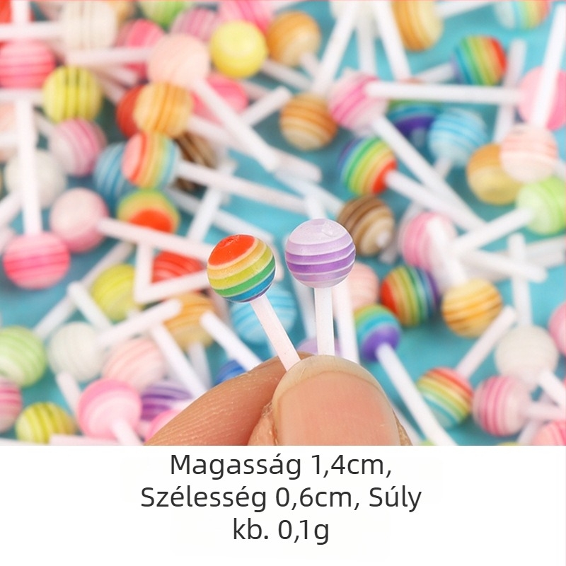 Luolu DIY ékszer-kiegészítők műanyag/gyanta alapú, epoxi bevonat, candy minta, rajzfilmszerű stílus, 2023 őszi kiadás